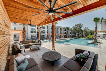 Resident poolside lounge